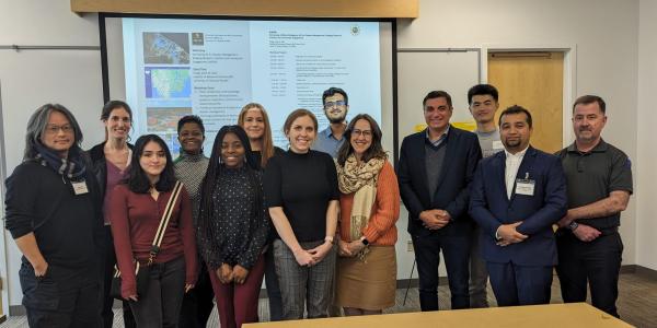 Participants of the Harnessing Artificial Intelligence (AI) for Disaster Management: Bridging Research, Practice, and Community Engagement workshop held onthe CU Boulder campus.