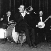 Glenn Miller plays trombone with Holly Moyer's Orchestra at Curran Theater in 1923